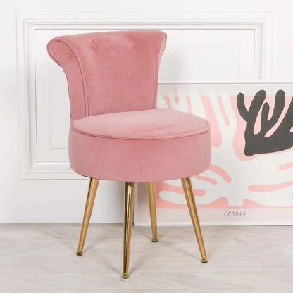 Velvet Pink Dressing Room Chair