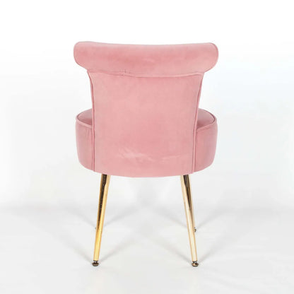 Velvet Pink Dressing Room Chair