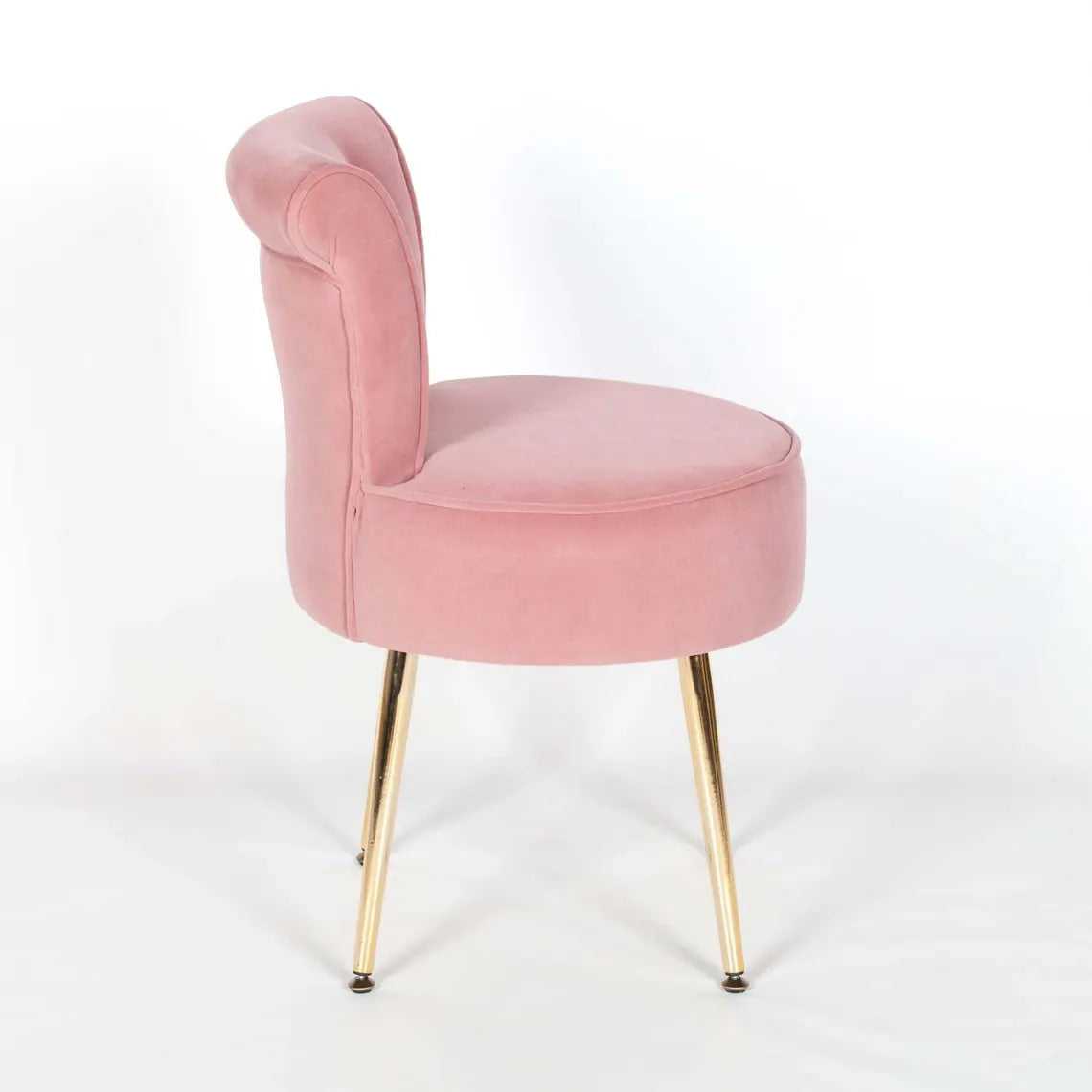 Velvet Pink Dressing Room Chair