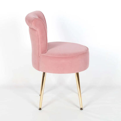 Velvet Pink Dressing Room Chair
